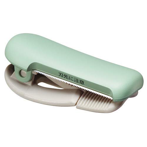KOKUYO Washi Tape Cutter, Masking Tape Dispenser, Mini Portable Light Cutting, Clip Type (20-25mm, Pastel Green)