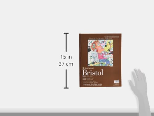 Strathmore 400 Series Bristol, 2-Ply Vellum, 11"x14" Tape Bound, 15 Sheets