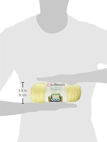 Caron Simply Soft Solids Yarn (4) Medium Gauge 100% Acrylic - 6 oz - Sunshine - Machine Wash & Dry