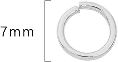 Platinum Plated Jump Rings Non Tarnish 7mm 300pcs for Jewelry Making Findings