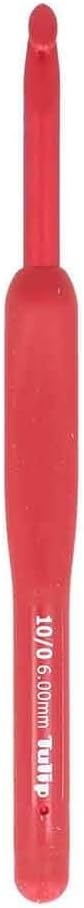 Tulip Etimo Red Crochet Hook 6.0 mm Soft-Grip Handle - 1 Piece