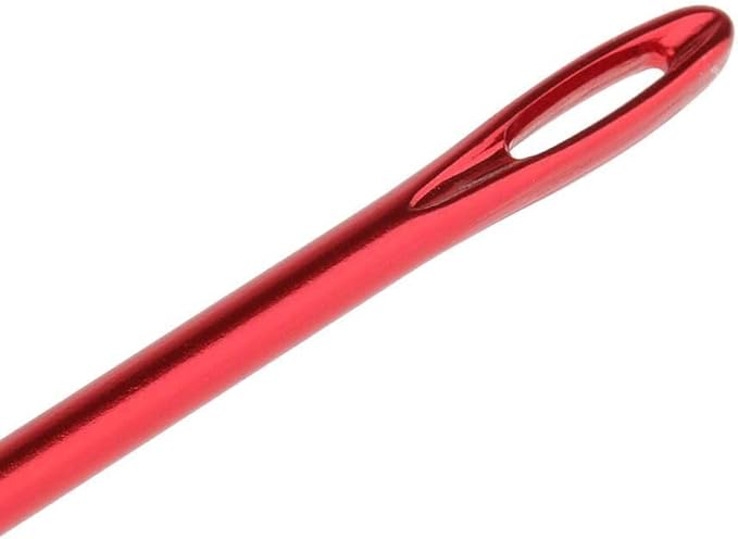 MauSong 3 Pieces Aluminum Tunisian Afghan Crochet Hook Knit Needle Hand Weaving Knitting Tool DIY