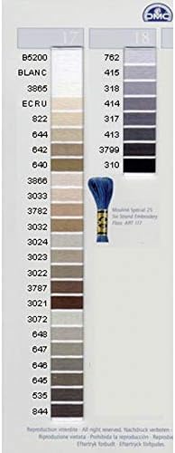 DMC 117-632 Six Stranded Cotton Embroidery Floss, Ultra Very Dark Desert Sand, 8.7-Yard
