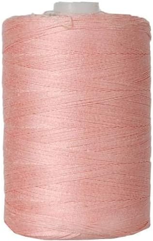 Threadart 100% Cotton Thread | for Quilting, Sewing, and Serging | 1000M Spools 50/3 Weight | Peach 703
