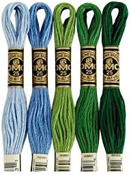 DMC 117-610 Six Stranded Cotton Embroidery Floss, Dark Drab Brown, 8.7-Yard