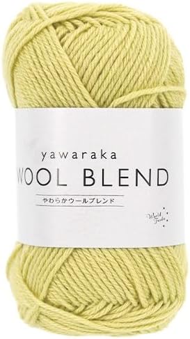 Yuzawaya Yawaraka Wool Blend Yarn, Sport Weight, 70% Wool 30% Acrylic, 1 Skein (40g), 120 Yards (110m), Color 15 - World Festa