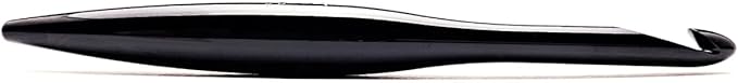 Furls Crochet Hook, Onyx Streamline Metal Polished & Matte Finish, Ergonomic Handle Crochet Hooks 7" (Onyx - Matte Finish, G - 4.00MM)