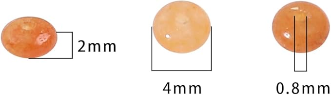 beadia natural red aventurine disk stone beads 4x2mm 160pcs rondelle loose semi gemstone beads for jewelry making design
