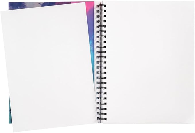 UCreate Fashion Poly Sketch Book, Watercolor Splash, 9" x 12", 1 Count