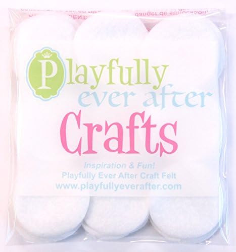 Playfully Ever After White Craft Felt Circles (2 Inch - 44pc)