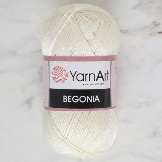 Yarnart Begonia, 100% Mercerized Cotton, 1.76 Oz (50g) / 185 Yrds (169m) Fine Sport: 2, amigurumi Yarn, Summer Yarn (326)