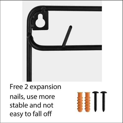 YBING Thread Holder Wall 54 Spools Thread Rack Embroidery Spool Thread Organizer Wall Mounted with Hanging Tools for Quilting Black Metal
