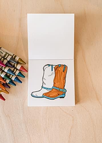 A Brighter Year The Original Adult Mini Coloring Book - Tiny Texas Edition - 3” x 3” Pocket Size, 50 Pages, Lay Flat Binding, Thick Paper, No Bleeding - Stress & Anxiety Relief - Relaxation & Gift