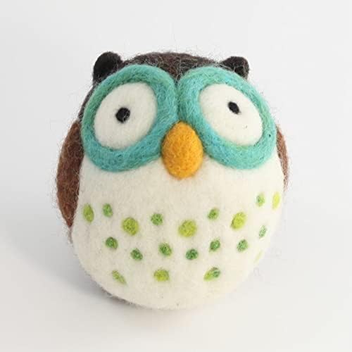 Woolbuddy Needle Felting Wool Kit – Starter Set to Make 6 Cute Animals – Includes Wool, Pad, Needles & Instructions for Beginners and Adults