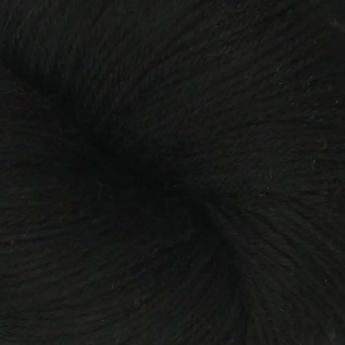 KnitPro Symfonie Fingering Weight Hand Dyed Semi-Solid Yarn Skein | Extra Fine Merino Wool & Polyamide Blend for Knitting & Crocheting, Oeko-TEX Certified 400m, 100g | Terra Jet Black