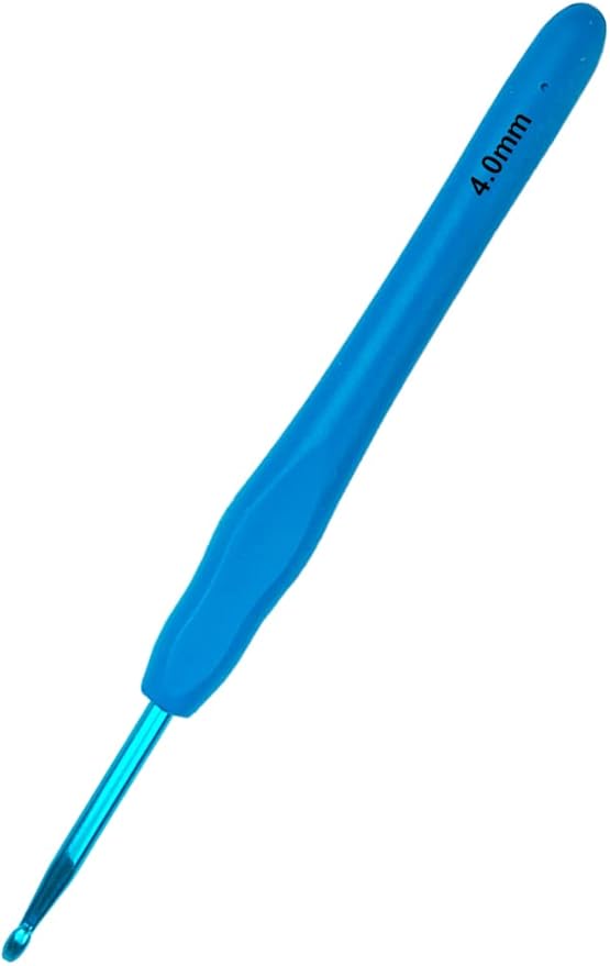 Hobekoee Size G/4mm Crochet Hook Ergonomic Handle for Arthritic Hands Soft & Smooth Knitting Needles for Beginners and Crocheting Yarn