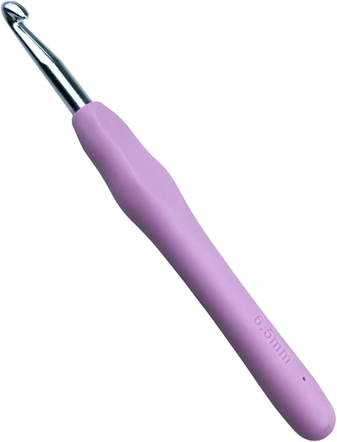 Mdoker Size K/10.5(6.5mm) Crochet Hook,Extra Long Crochet Hooks for Arthritic Hands,Ergonomic Grip Soft Handles for Beginners and Experiecced Crochet Lover,Comfortable/Easy to Use