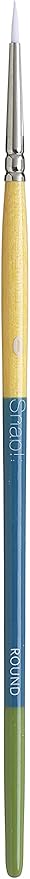 Princeton PAB98502 9850R-0 Snap Brush, Taklon Round O, White