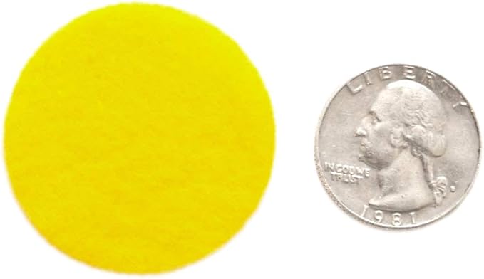 Playfully Ever After Yellow Craft Felt Circles (1.5 Inch - 94pc)