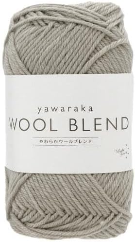 Yuzawaya Yawaraka Wool Blend Yarn, Sport Weight, 70% Wool 30% Acrylic, 1 Skein (40g), 120 Yards (110m), Color 11 - World Festa