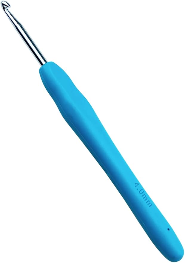 Mdoker Size G/6(4mm) Crochet Hook,Extra Long Crochet Hooks for Arthritic Hands,Ergonomic Grip Soft Handles for Beginners and Experiecced Crochet Lover,Comfortable/Easy to Use