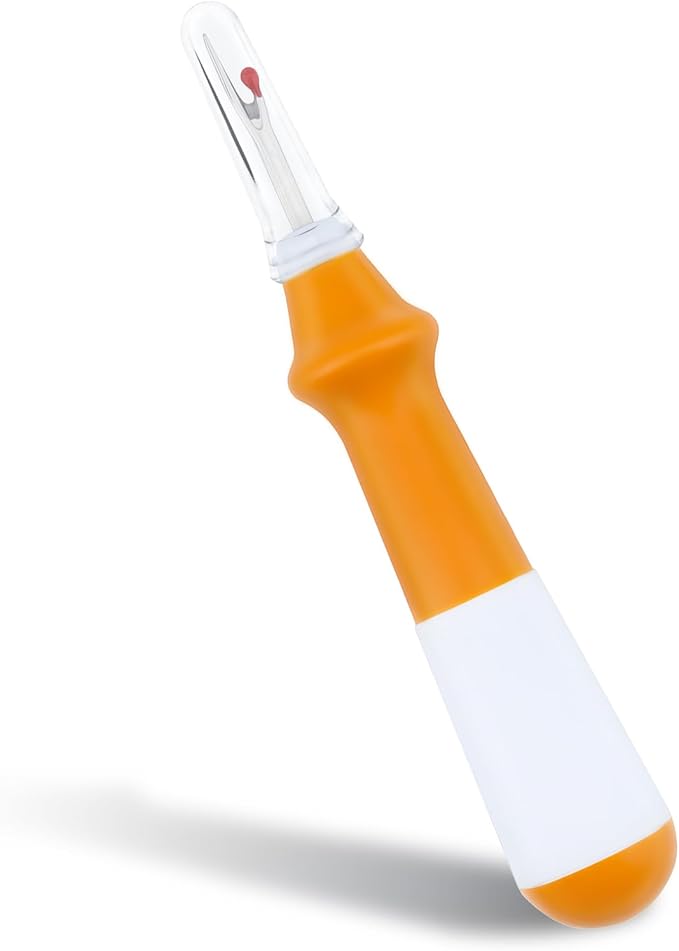 Needle and Thread Seam Ripper, Rippers for Sewing and Thread (Orange)