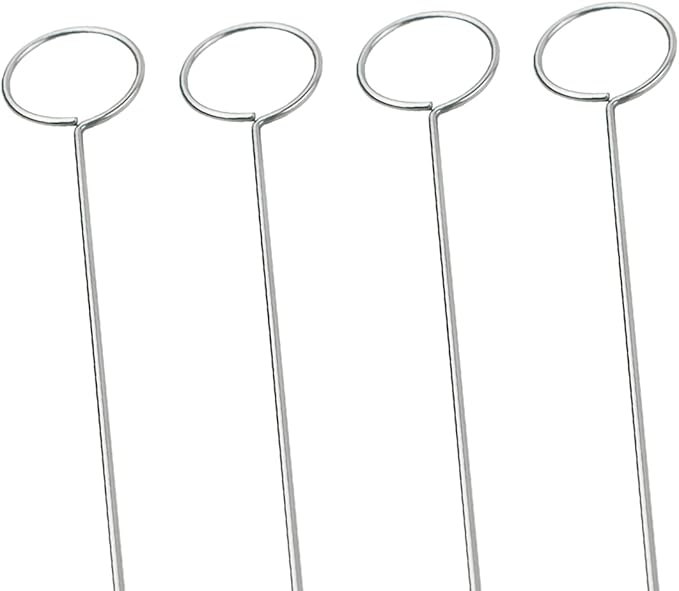 4 Pcs Sewing Loop Turner Hook, Needle Hook with Latch, Tongue Crochet Tool for Fabric Belts Strips Tube Straps DIY Accessories