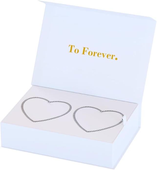 FabuLove Permanent Bracelet Kit – DIY Bracelet Making Kit For Couples, Friendship Bracelets – Gift for Anniversary, Valentine’s Day & Date Night Activity - His and Her Bracelets