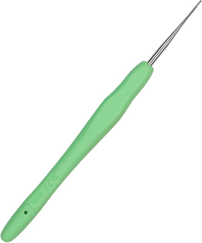 Small Size Crochet Hook Lace Crochet Needle QLRFFLJOY 0.75mm Crochet Hook Embroidery Thread Knitting Weaving Tool DIY Lace Yarn Crochet Needles (0.75 mm)