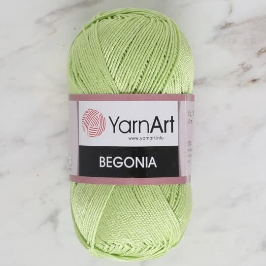 Yarnart Begonia, 100% Mercerized Cotton, 1.76 Oz (50g) / 185 Yrds (169m) Fine Sport: 2, amigurumi Yarn, Summer Yarn (5352)