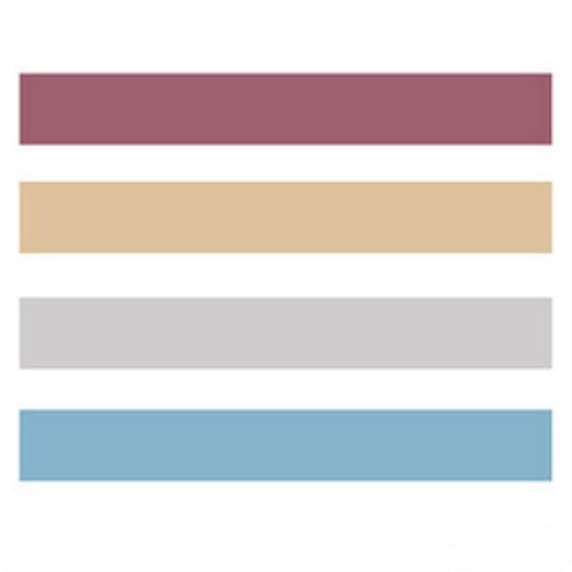 YUBBAEX Natural Color Washi Tape Set 4 Rolls Decorative Tapes for Arts, DIY Crafts, Journals, Planners, Scrapbooking, Wrapping -Neutral Color- (7-Basic Style)
