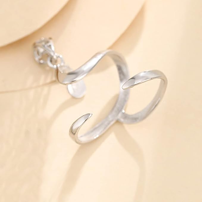 925 Sterling Silver Pendant Blank for Irregular Shape Gemstones 22X28mm Pendant Setting Base for DIY Jewelry Making