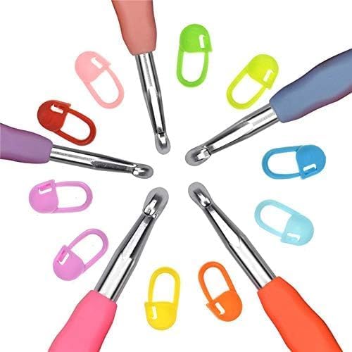 yarniss large ergonomic crochet hooks set 6.5mm 7.0mm 8.0mm 9.0mm 10.0mm (5 size)