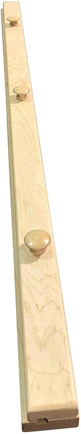 RRD Quilt Hanger for Wall for Display (54") Amish Made Wooden Quilt Rack Wall Mount - Rustic Tapestry Quilt Wall Hangers (Maple Wood, Natural Stain, 54" Long)