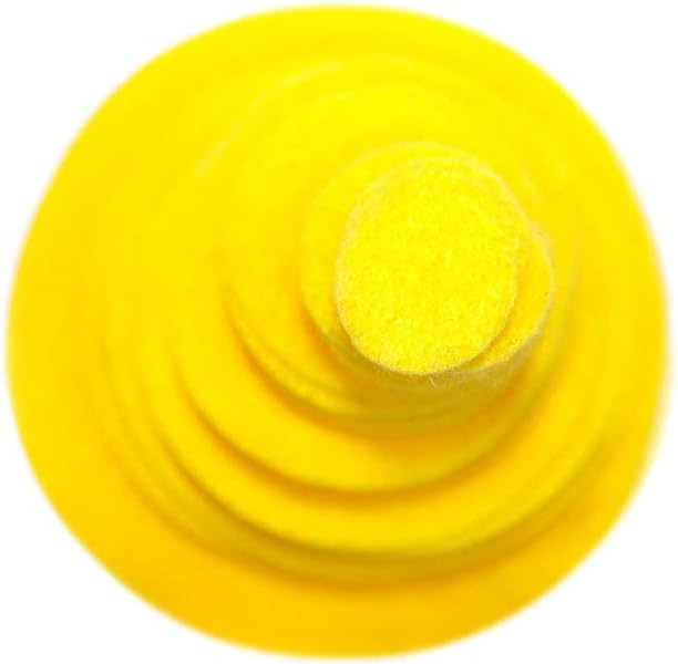 Playfully Ever After Yellow Craft Felt Circles (Mixed Size Pack - 56pc)