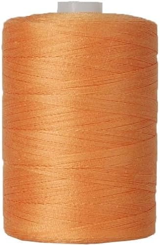 Threadart 100% Cotton Thread | for Quilting, Sewing, and Serging | 1000M Spools 50/3 Weight | Apricot 107