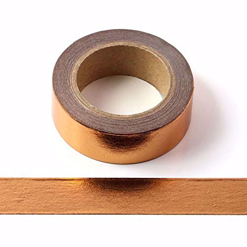 Solid Foil Washi Tape, Decorative Self Adhesive Masking washi Tape,Graphic Art Tape,Washi DIY Graphic Tape Wrapping for Crafts Decoration 5/8" x 393 inches