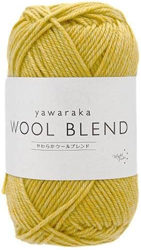 Yuzawaya Yawaraka Wool Blend Yarn, Sport Weight, 70% Wool 30% Acrylic, 1 Skein (40g), 120 Yards (110m), Color 4 - World Festa