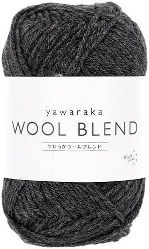 Yuzawaya Yawaraka Wool Blend Yarn, Sport Weight, 70% Wool 30% Acrylic, 1 Skein (40g), 120 Yards (110m), Color 17 - World Festa