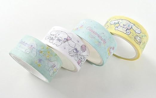 Cute Masking Tape, Washi Tape Set, 8 Pack, 0.6 Inch Wide (SkyBlue)