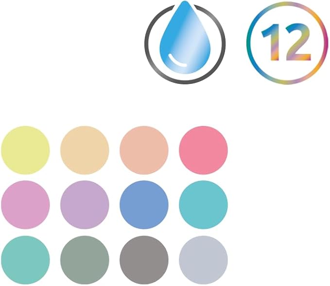 Derwent Pastel Shades Watercolor Paint Pan Set (2306247)