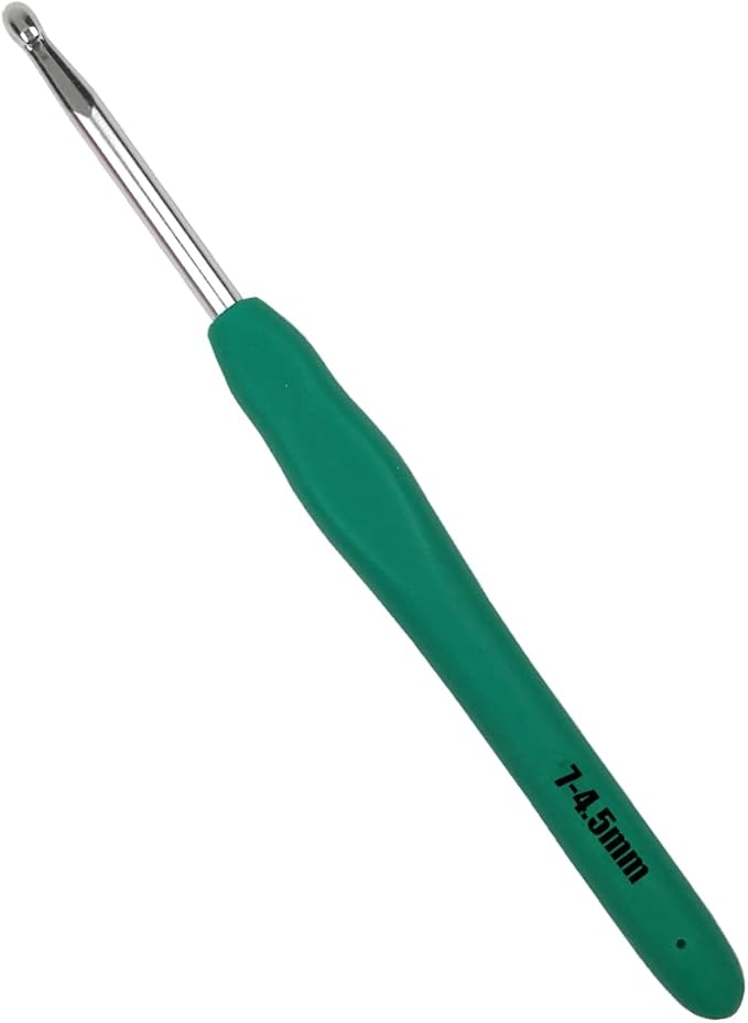 Mdoker Extra Long Crochet Hooks,Ergonomic Grip Soft Handles for Handmade DIY Crocheting,Crochet Hook Needles for Arthritic Hands,Size 7(4.5MM)
