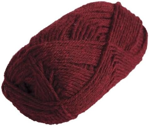Knit Picks Wool of The Andes Red Worsted Weight 100% Wool Yarn Multi Pack (10 Balls - Garnet Heather)