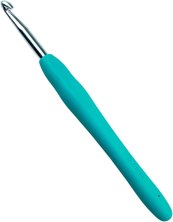 Mdoker Size I/9(5.5mm) Crochet Hook,Extra Long Crochet Hooks for Arthritic Hands,Ergonomic Grip Soft Handles for Beginners and Experiecced Crochet Lover,Comfortable/Easy to Use