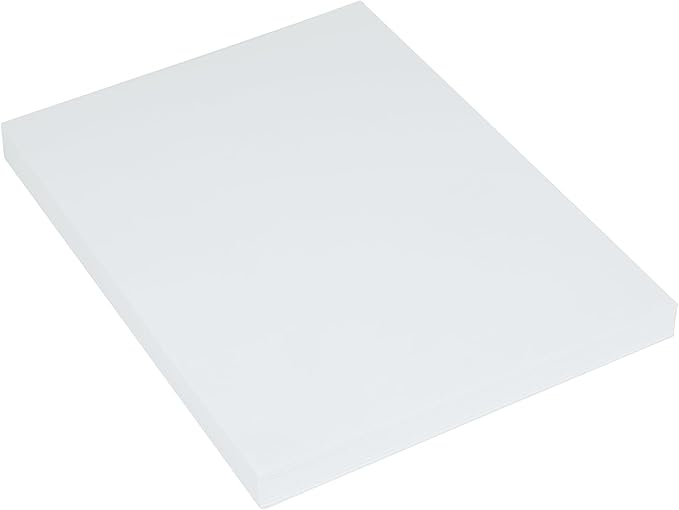 colorations art paper, 9" x 12" painting & craft paper, finger paints, watercolor, tempera, drawing, art room & homeschool crafts 100 sheets