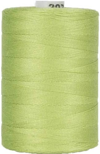 Threadart 100% Cotton Thread | for Quilting, Sewing, and Serging | 1000M Spools 50/3 Weight | Lime Green 207