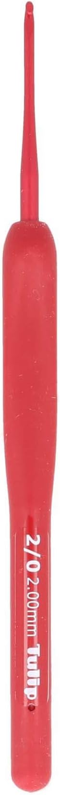Tulip Etimo Red Crochet Hook Soft-Grip 2.00mm - 1pc
