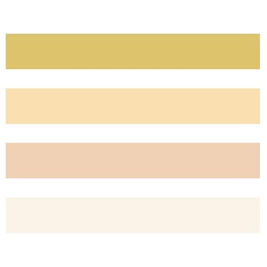 YUBBAEX Natural Color Washi Tape Set 4 Rolls Decorative Tapes for Arts, DIY Crafts, Journals, Planners, Scrapbooking, Wrapping -Neutral Color- (3-Yellow)