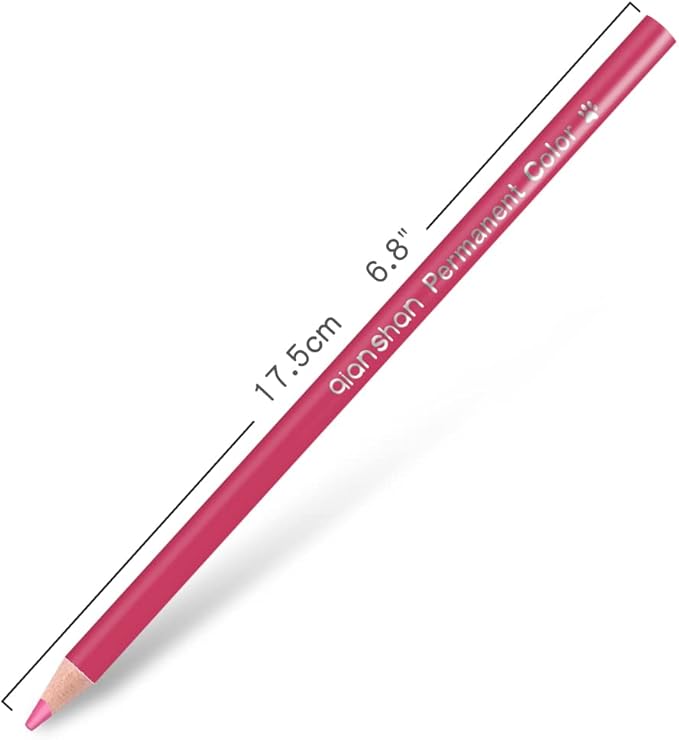 qianshan 12 Red Colored Pencils Oil Based Pre-sharpened Wooden Colored Pencil Set for Adults Coloring Books Drawing Sketching Art Supplies, No Duplicates