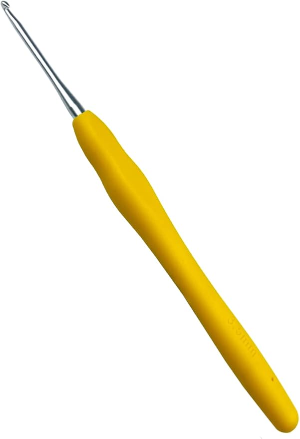 Mdoker Size F/(3.5mm) Crochet Hook,Extra Long Crochet Hooks for Arthritic Hands,Ergonomic Grip Soft Handles for Beginners and Experiecced Crochet Lover,Comfortable/Easy to Use
